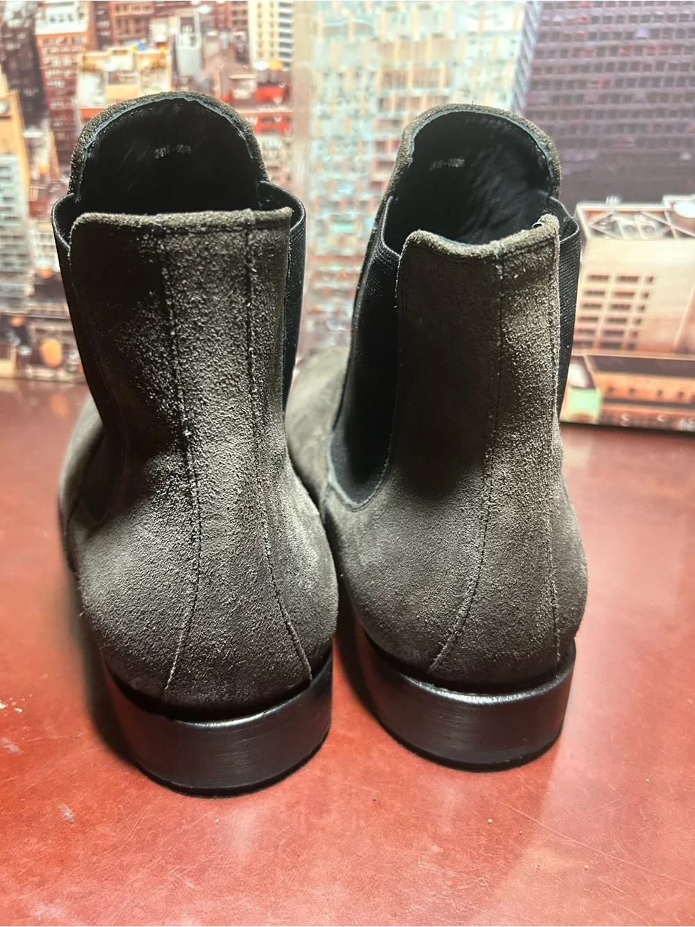 Thursday Men's Suede Chelsea Boots - Gray Sz 11.5 M